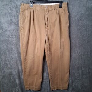 Polo Ralph Lauren Andrew Pants Mens Size 36x29 Straight Leg Brown Cream Casual